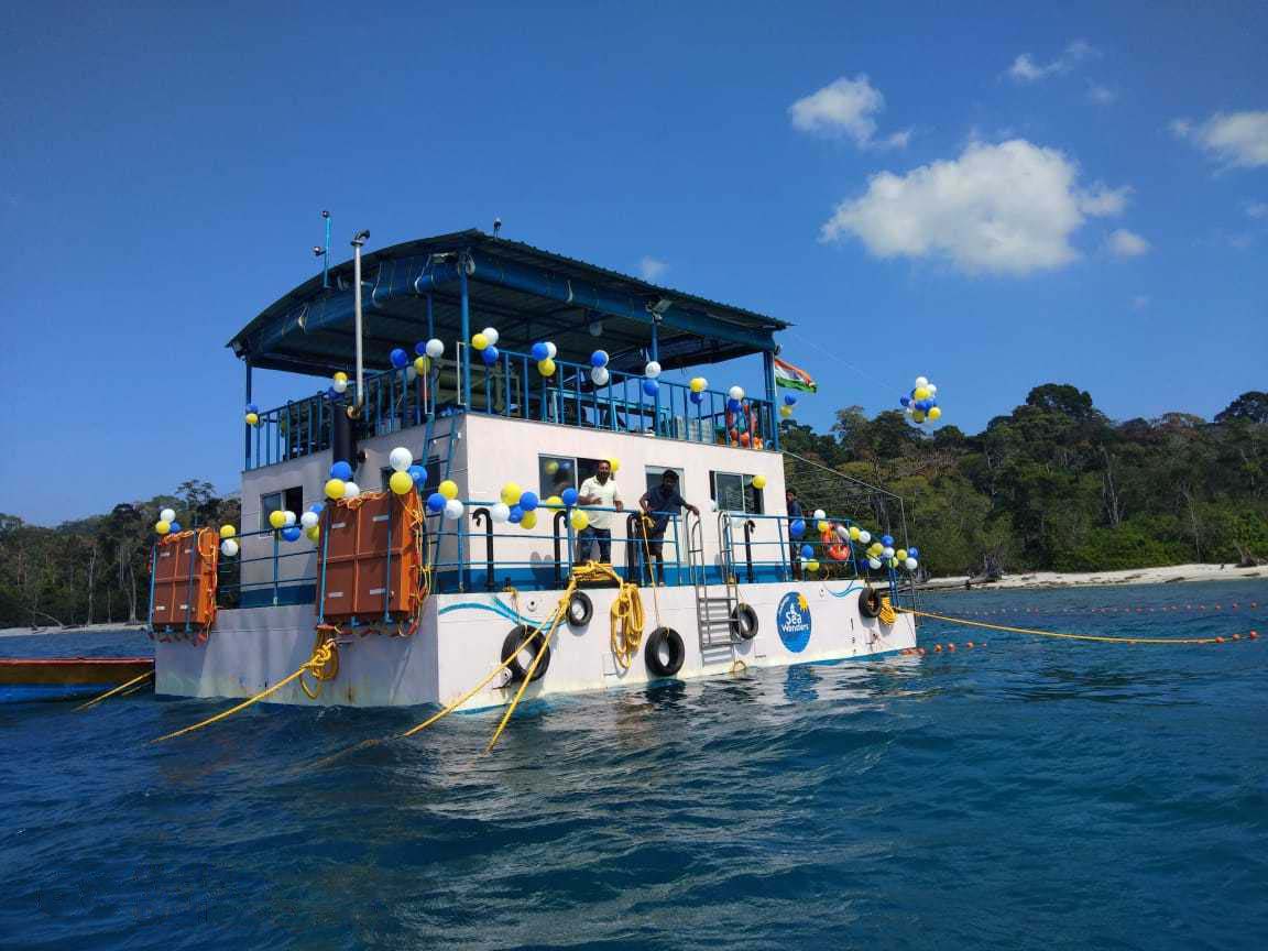 Sea Walk in North bay Sea walk in Elephanta beach