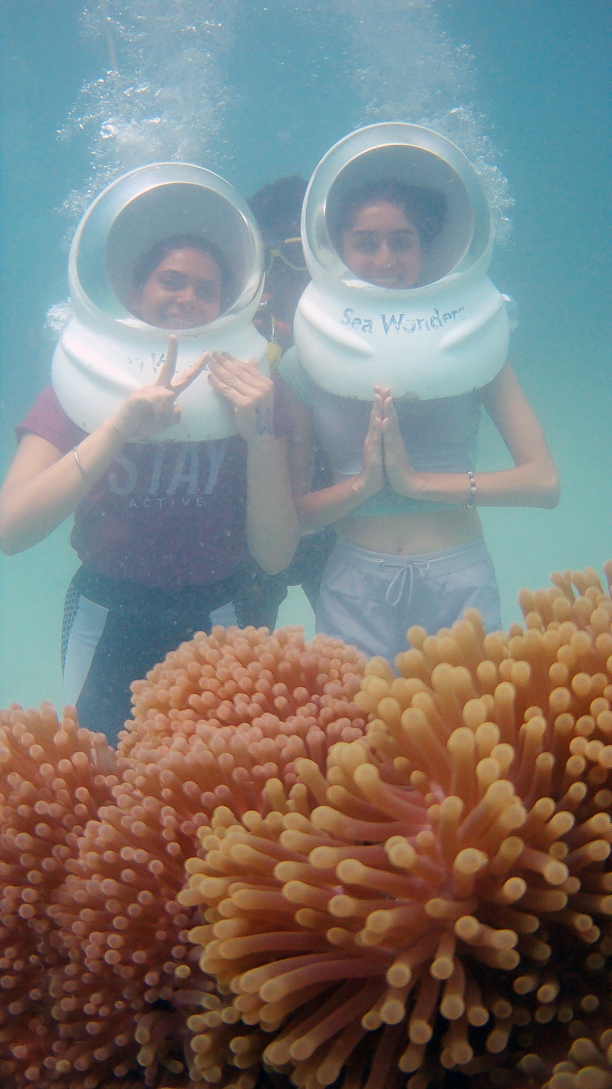 Sea Walk in North bay Sea walk in Elephanta beach